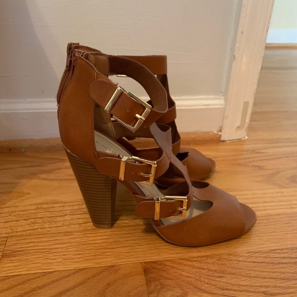 Bamboo Heeled Wedges